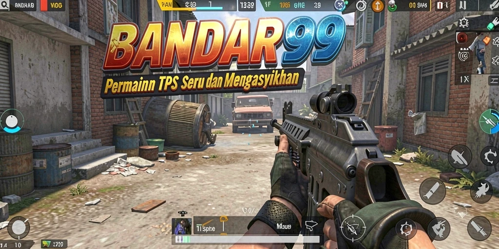 Tangkapan layar gameplay BANDAR99 dengan aksi seru dalam pertempuran TPS.