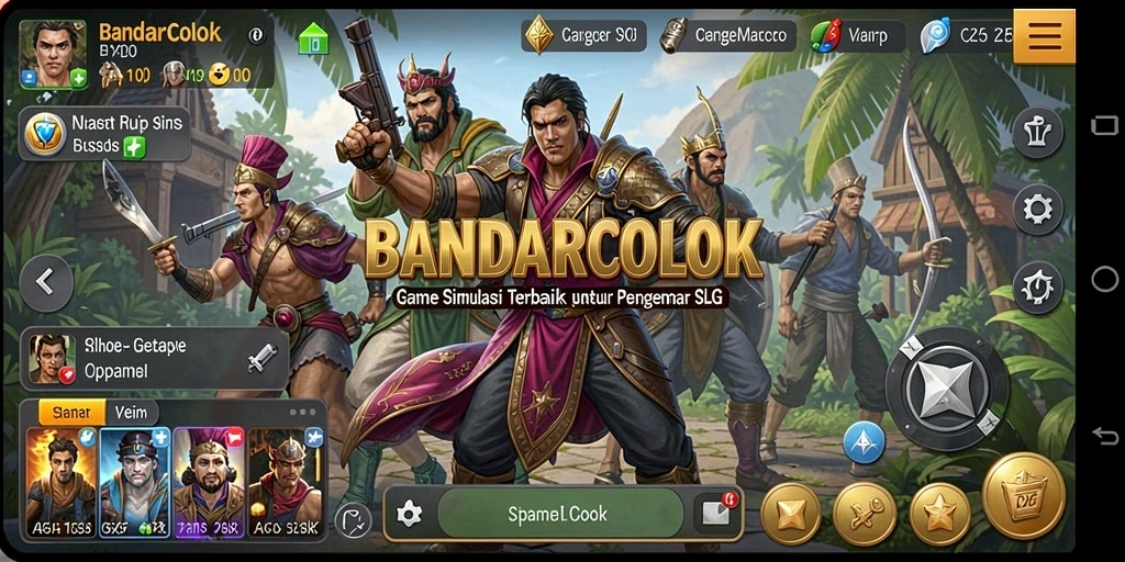 Tampilan gameplay menarik dalam BANDARCOLOK yang memikat.