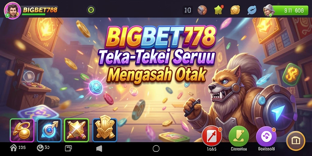 Tampilan gameplay BIGBET78 yang menarik dengan berbagai tantangan teka-teki.