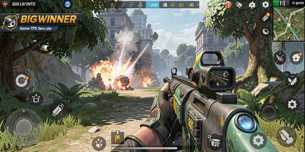 Tampilan gameplay seru dari BIGWINNER yang menegangkan.