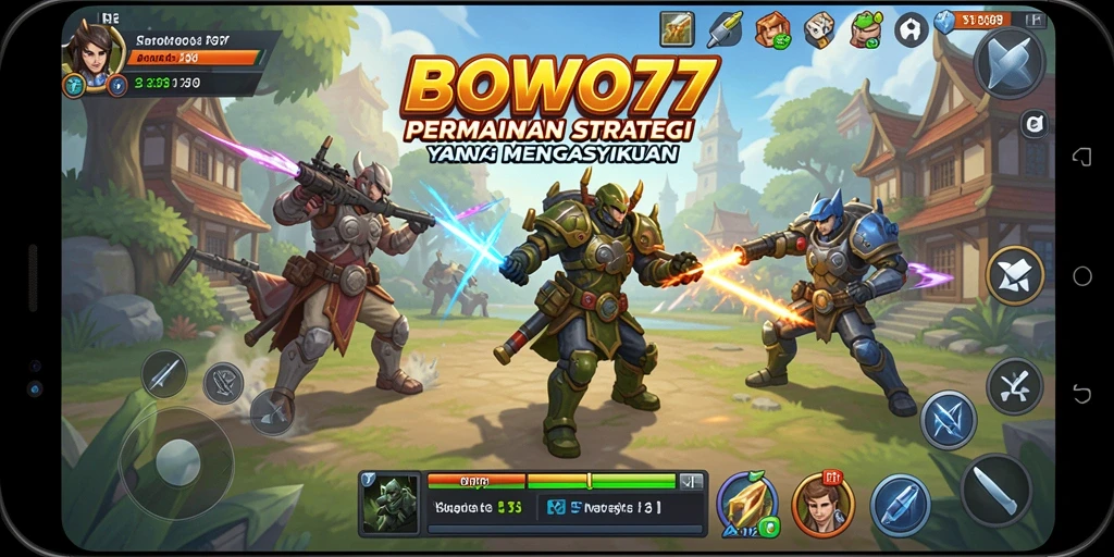 Tampilan gameplay BOWO77 yang menegangkan dan strategis.