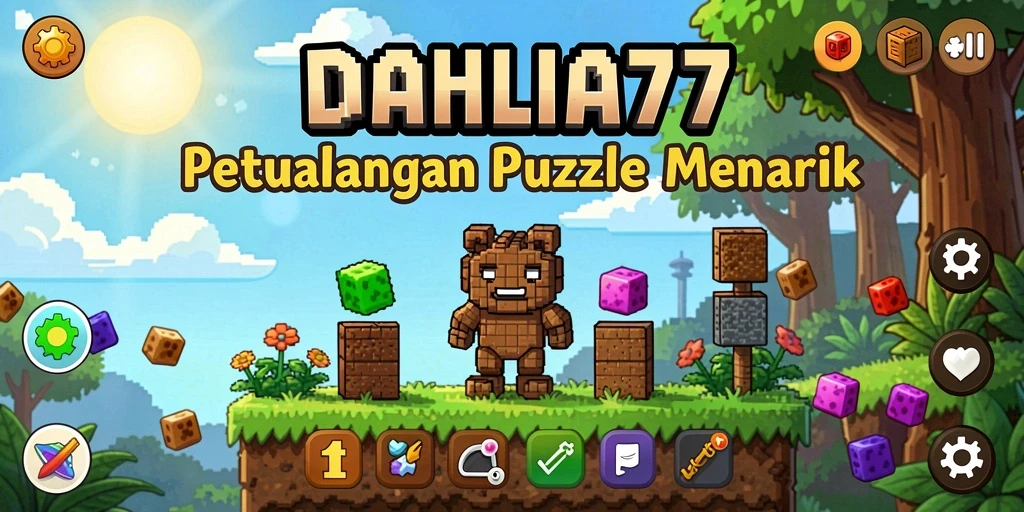 Tampilan gameplay seru dari DAHLIA77 saat menyelesaikan puzzle.