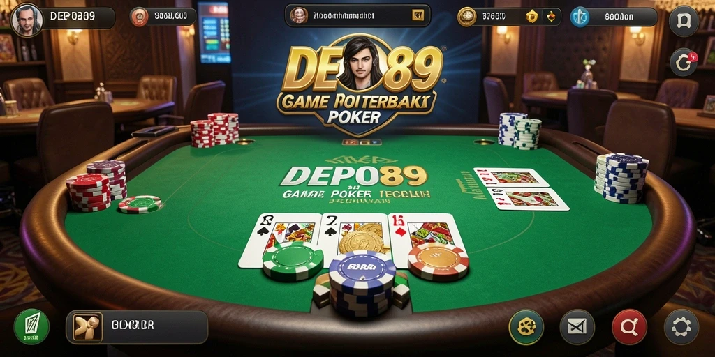 Tampilan gameplay DEPO89 yang seru dan menegangkan dalam permainan poker.