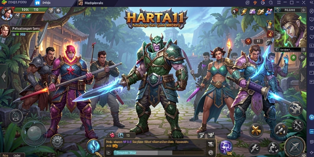 Tampilan menarik dari gameplay seru HARTA11 dalam dunia MMORPG.