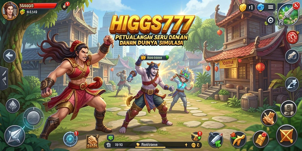 Tampilan gameplay HIGGS777 yang menawan dan penuh warna.