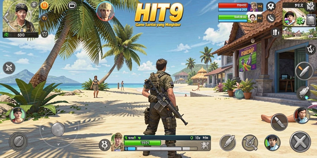 Tampilan menarik dari gameplay HIT9 yang seru dan menghibur.