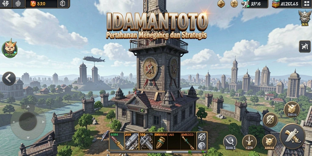 Gameplay mendebarkan dari IDAMANTOTO dalam pertahanan menara.