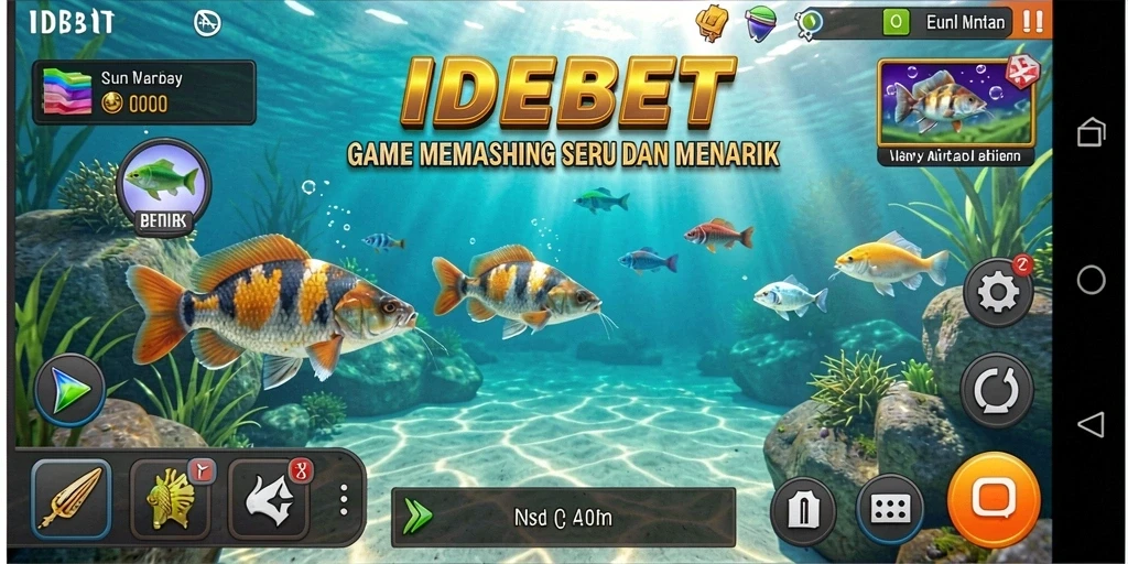 Tangkapan ikan epik dalam gameplay IDEBET yang menantang.
