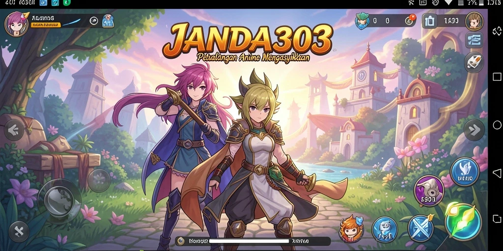 Tampilan karakter dan aksi menarik dalam gameplay JANDA303.