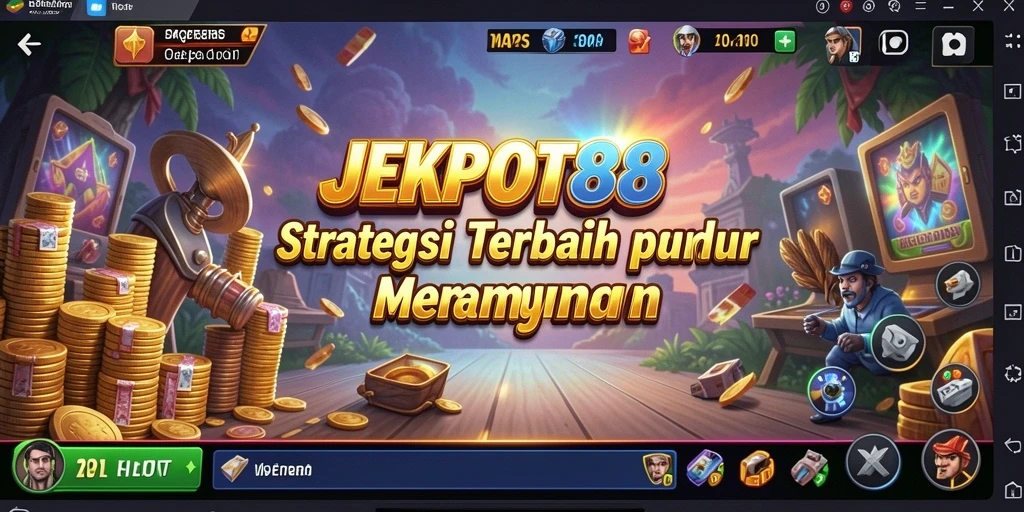Tampilan gameplay menegangkan dalam JEKPOT88 yang penuh strategi.