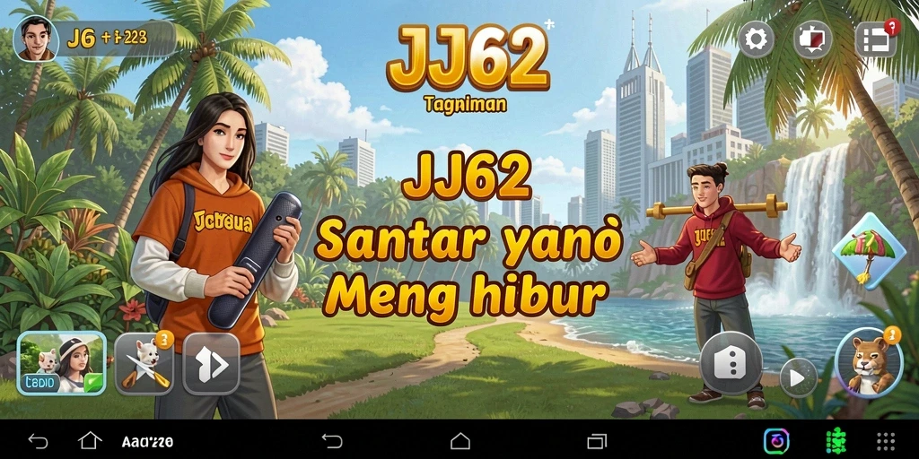 Tangkapan layar gameplay JJ62 dengan suasana santai.