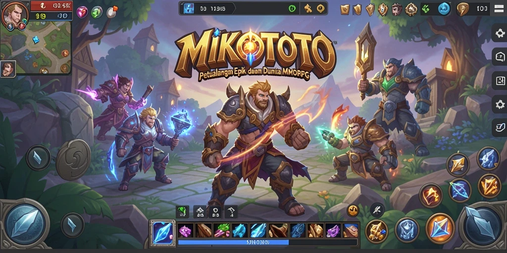 Screenshot yang menunjukkan pertempuran seru di MIKOTOTO.