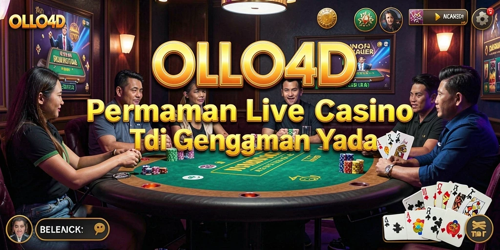 Tampilan menarik dari permainan Live Casino OLLO4D dengan dealer langsung.