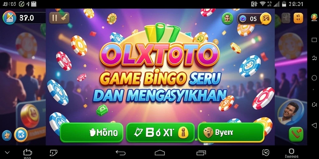 Tampilan gameplay OLXTOTO dengan nuansa Bingo yang seru.