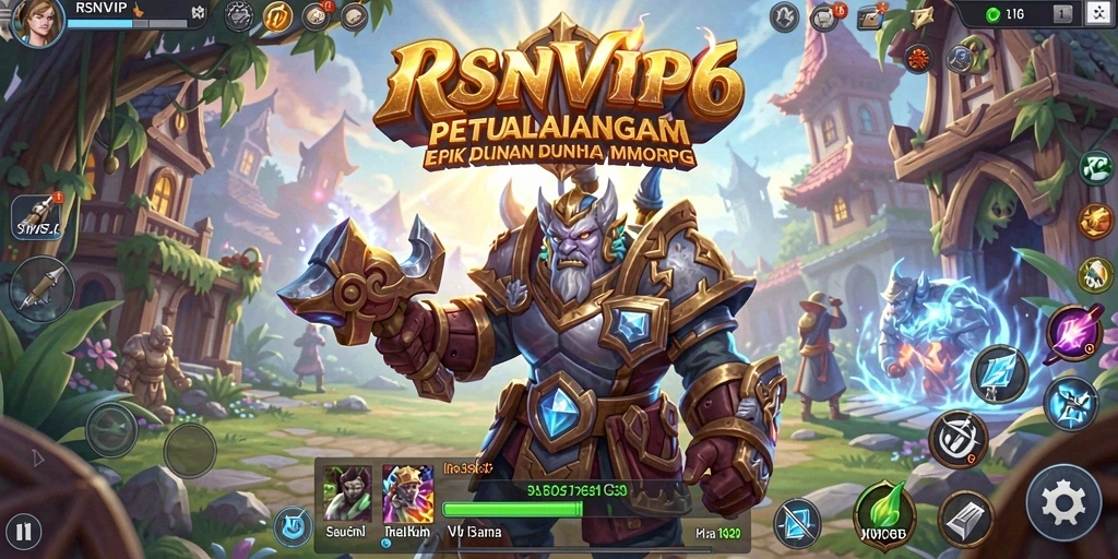 Tampilan gameplay menakjubkan di RSNVIP6 dengan aksi pertempuran yang menegangkan.