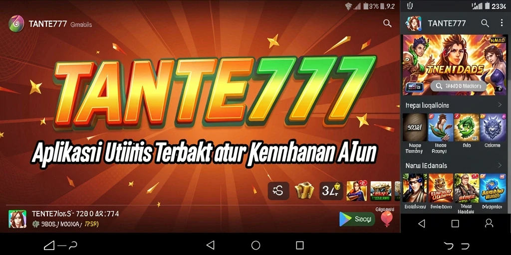 Tampilan antarmuka pengguna TANTE777 yang intuitif dan menarik.