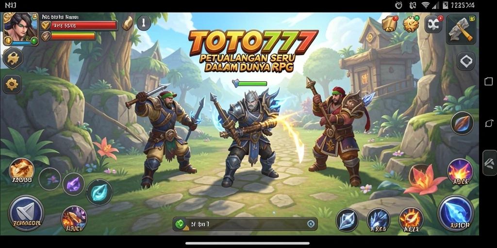 Gameplay RPG TOTO777 yang penuh aksi dan petualangan.