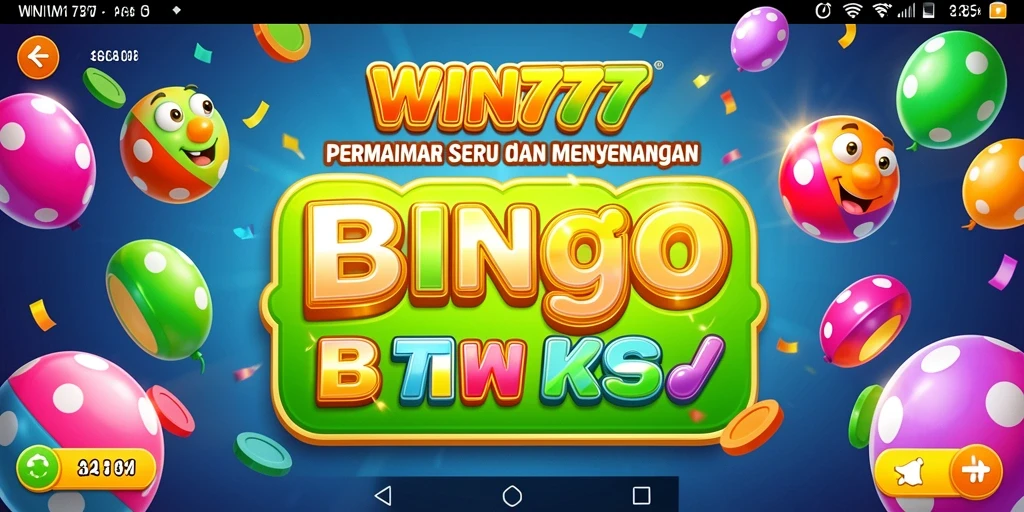Tangkapan layar utama gameplay WIN777 yang menggambarkan serunya permainan Bingo.