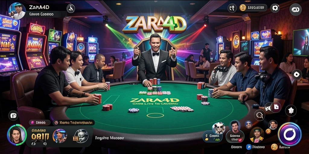 Tampilan gameplay ZARA4D Live Casino yang seru dan interaktif.
