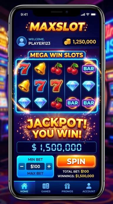 Screenshot aplikasi maxslot yang menunjukkan keunggulan fitur-fitur unggulan.